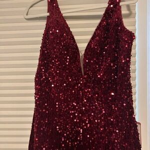 Stacee’s Burgundy Prom Dress